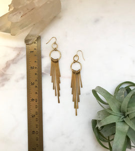 Retro Fan Earrings