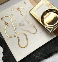 Load image into Gallery viewer, Gold Tone Snake Chain