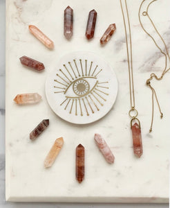 Cherry Quartz Points