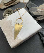 Load image into Gallery viewer, Hammered Brass Essential Triangle