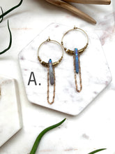 Load image into Gallery viewer, Aurora Crystal Chain Hoops