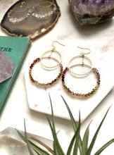 Load image into Gallery viewer, Precious Stone Delicate Hoops