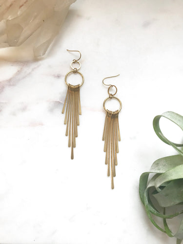 Retro Fan Earrings
