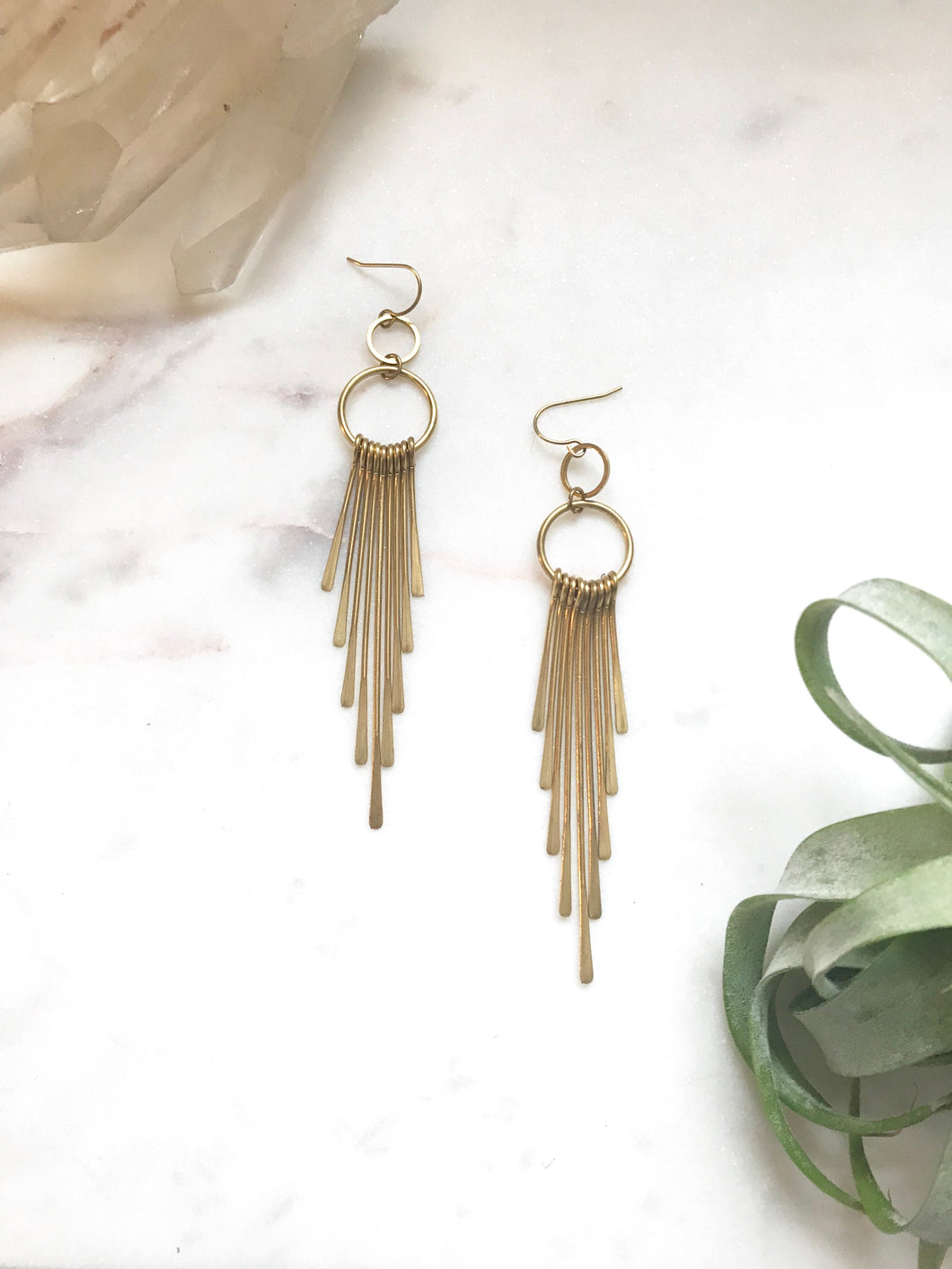 Retro Fan Earrings