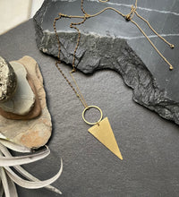 Load image into Gallery viewer, Hammered Brass Essential Triangle