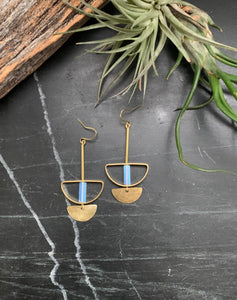 Opalite Half Moon Geo Drops