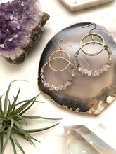Load image into Gallery viewer, Precious Stone Delicate Hoops