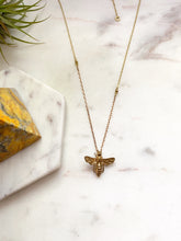 Load image into Gallery viewer, Honey Bee Necklace ws