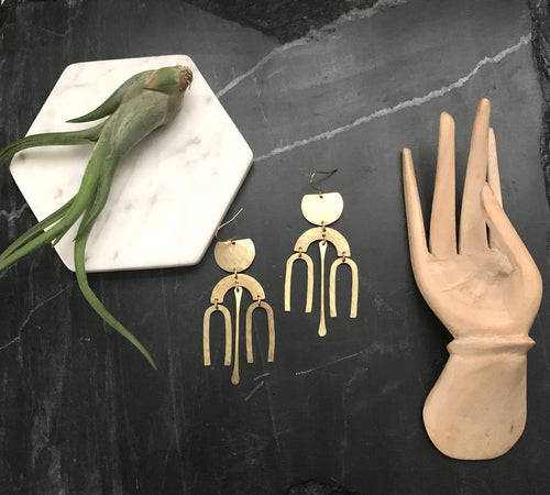 Brass Chime Earrings