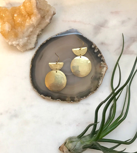 Mega Disc Drop Earrings