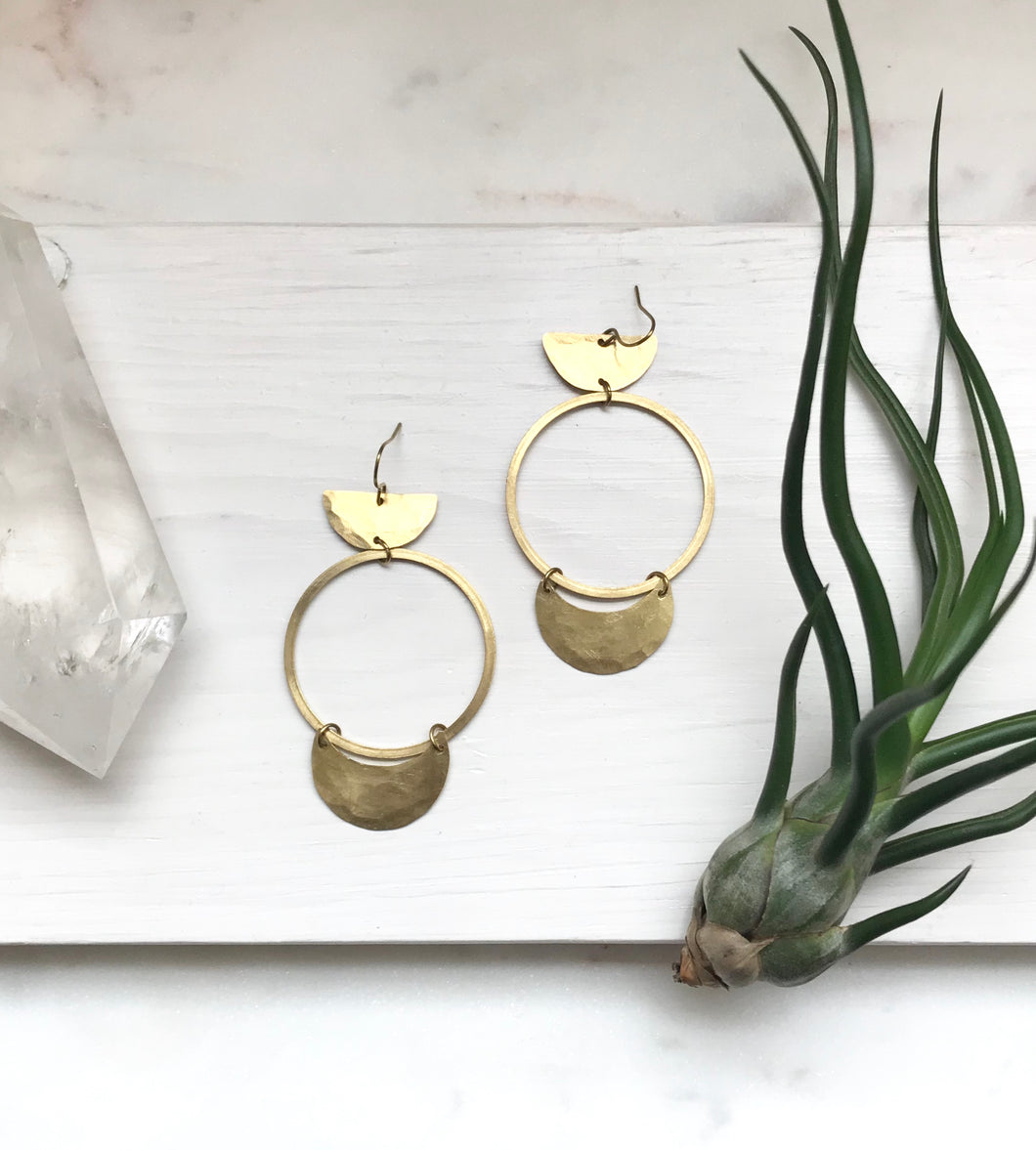 Large Circle + Crescent Hoops ws