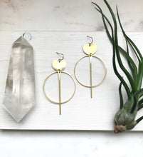 Load image into Gallery viewer, Circle &amp; Spike Earrings