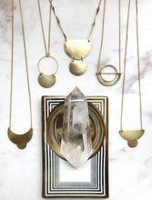 Load image into Gallery viewer, Brass Circle + Crescent