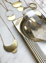 Load image into Gallery viewer, Brass Circle + Crescent