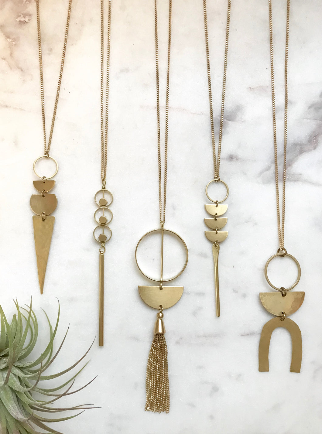 Raw Brass Hoop Talisman