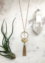 Load image into Gallery viewer, Raw Brass Hoop Talisman