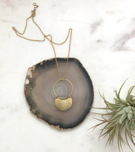 Load image into Gallery viewer, Brass Circle + Crescent