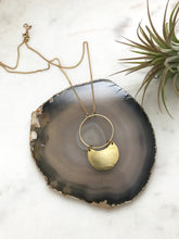 Load image into Gallery viewer, Brass Circle + Crescent