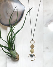 Load image into Gallery viewer, Semi Circle Zebra Jasper Talisman