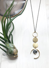 Load image into Gallery viewer, Semi Circle Zebra Jasper Talisman