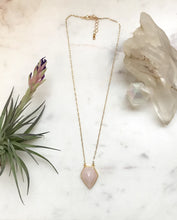 Load image into Gallery viewer, Rose Quartz Geo Pendant